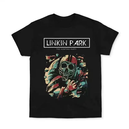 2024 Popular New Linkin Park Rock Band Europe and the United States Short-Sleeved T-Shirt Clothes for Men and Women Around